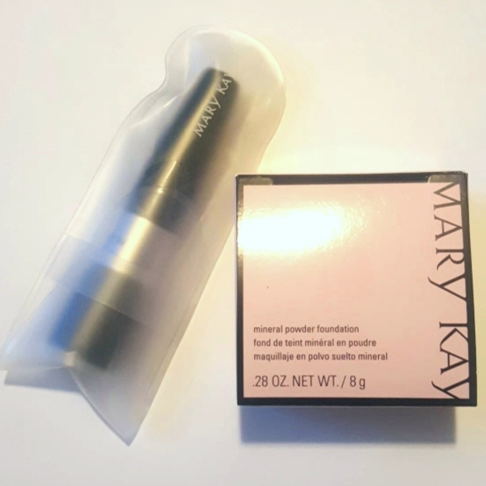 Beige 1 Mineral Powder Foundation with Brush Mini